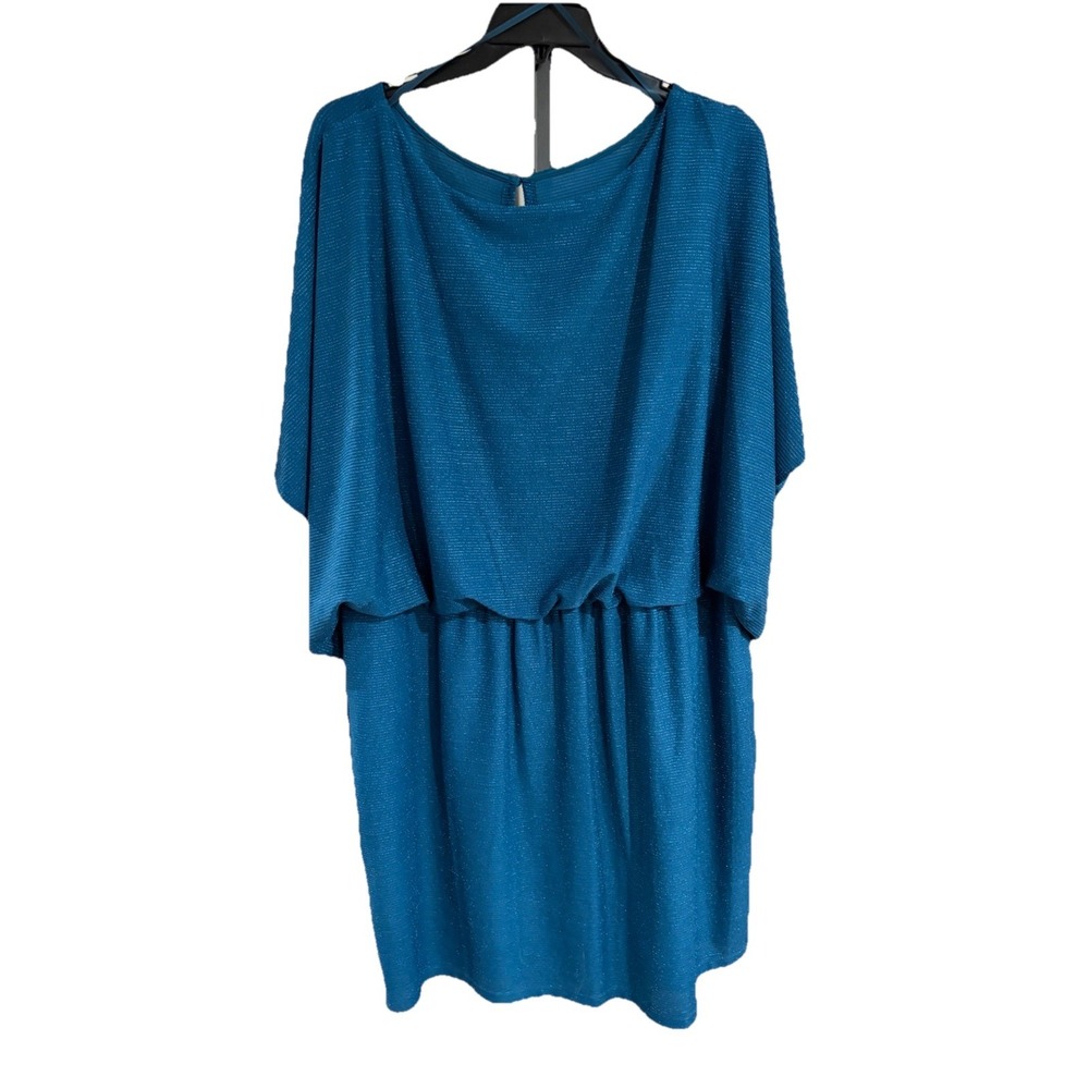 Jessica Howard womens DRESS formal teal blue stretch sz 24W plus BRAND NEW $119‎
